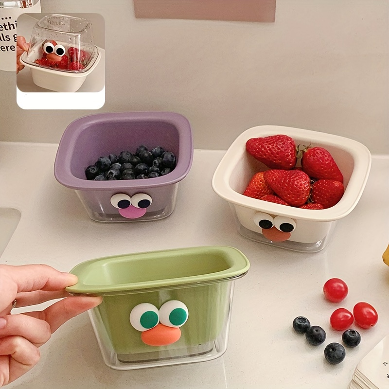 

1/3pcs Double-layer Fruit Drain Basket Cute Washing Blue Washing Basin Drip Blue Drain Tool Drain Basket Basin