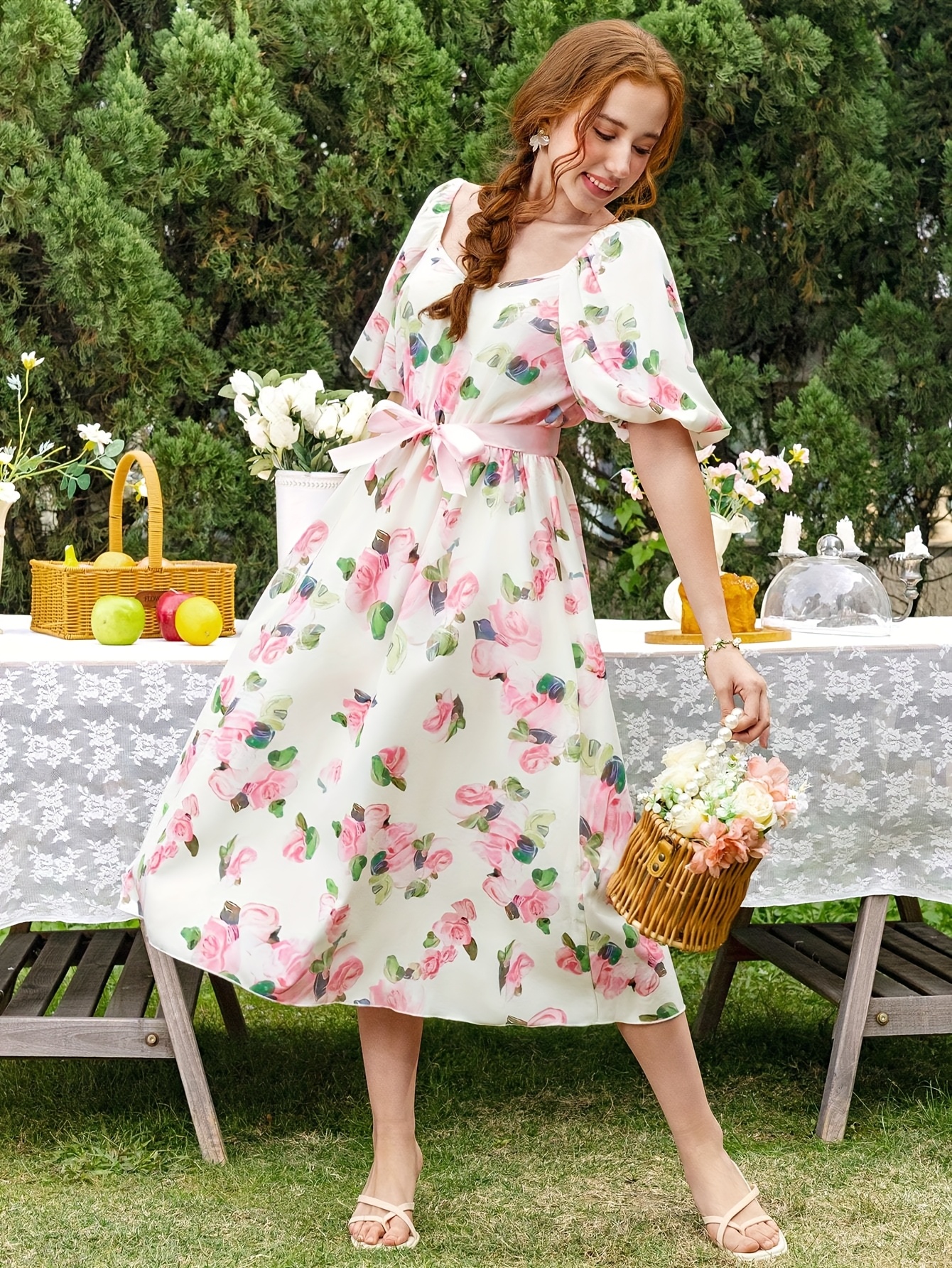 midi lemon dress Baltic Born Womens Amalfi Midi Dress | Lemon Print