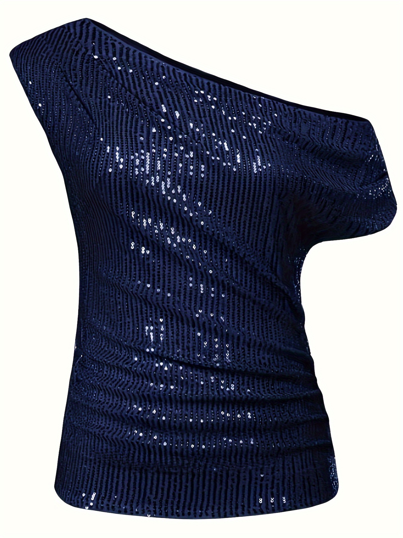 cold shoulder sequin top