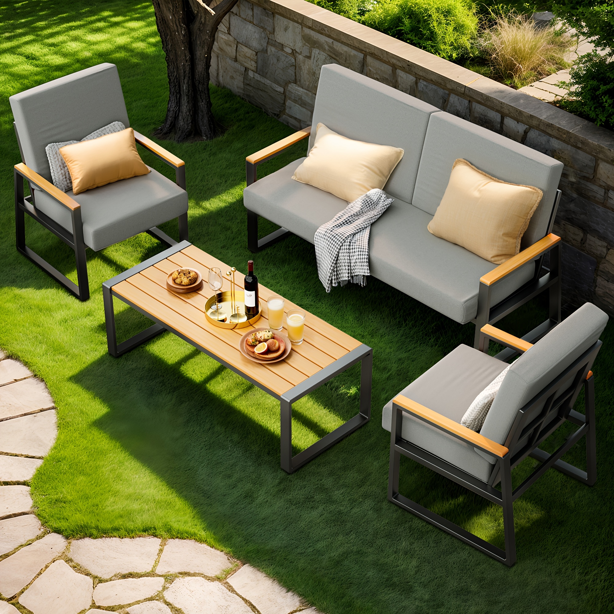 4-Piece Patio Conversation Set