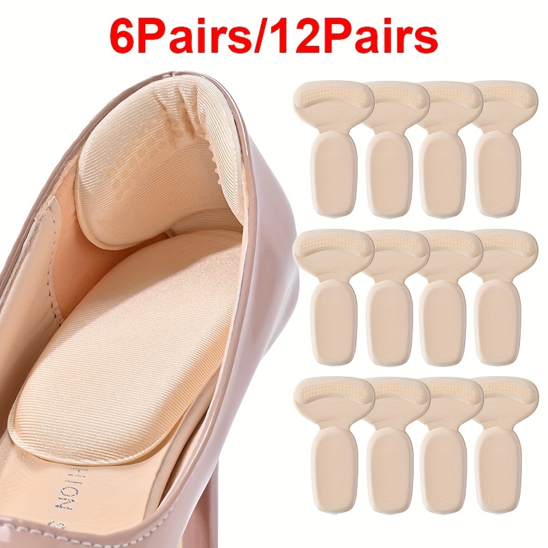 6 pairs 12 pairs heel cushions anti fray shoe inserts cuttable insoles for high heels and casual shoes