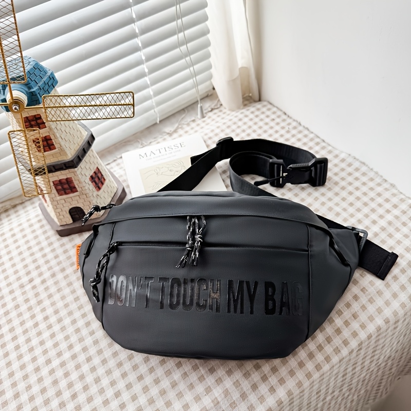 TEMU Men's And Women's Chest Bags, Fashionable Waist Bags, Crossbody Bags With Adjustable Shoulder Straps, Travel, Sports, Running, And Leisure Bags