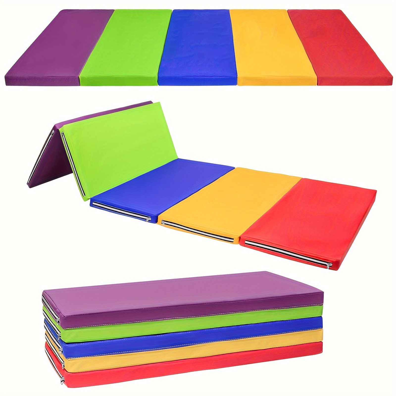 

Tumbling Mat, Foldable Gymnastics Mat, Extra High-density Tear-resistant, Suitable For Tumbling Gymnastics