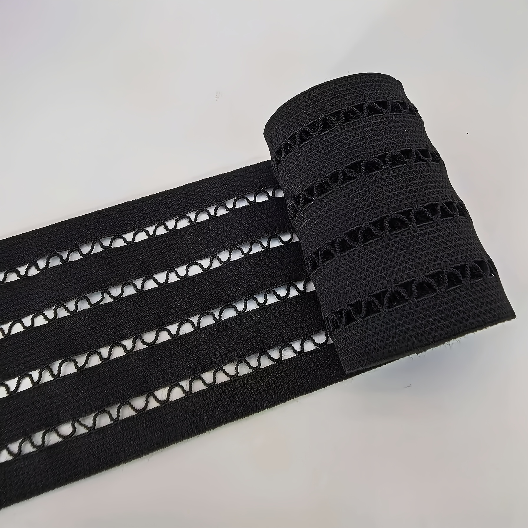 TEMU Fascia a rete triangolare colorata traforata da 1,5 iarde / 138 cm / 54 pollici, larghezza 63 mm-73 mm, adatta per accessori di abbigliamento ,