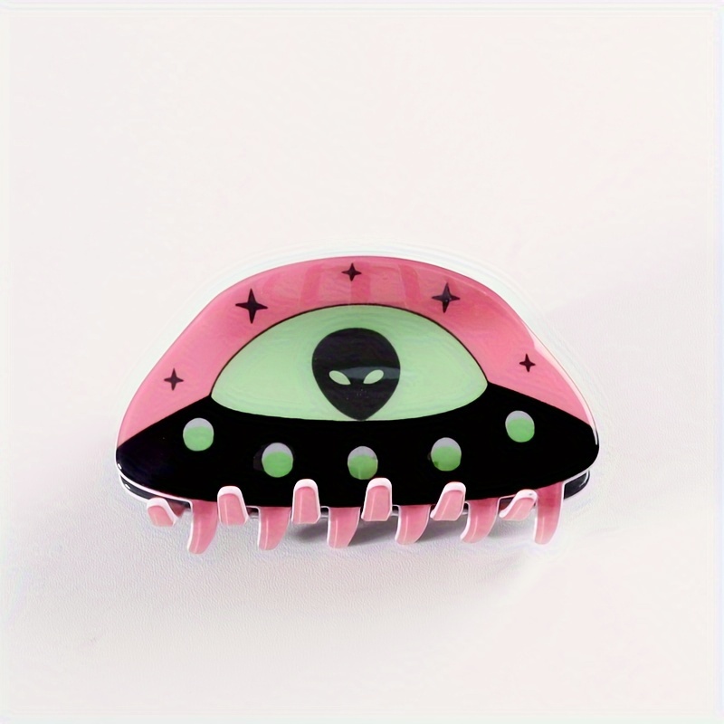 Image of 1pc Ufo Cartoon Hair Clips - Durable & Easy-to-wear Accessory For Women, Daily Use Or Fun Occasions