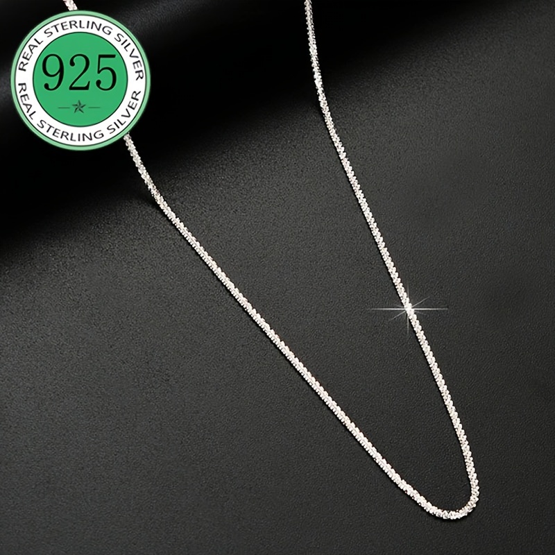 

S925 Necklace, 1.5mm , & , Clavicle Jewelry, And , For Girlfriend