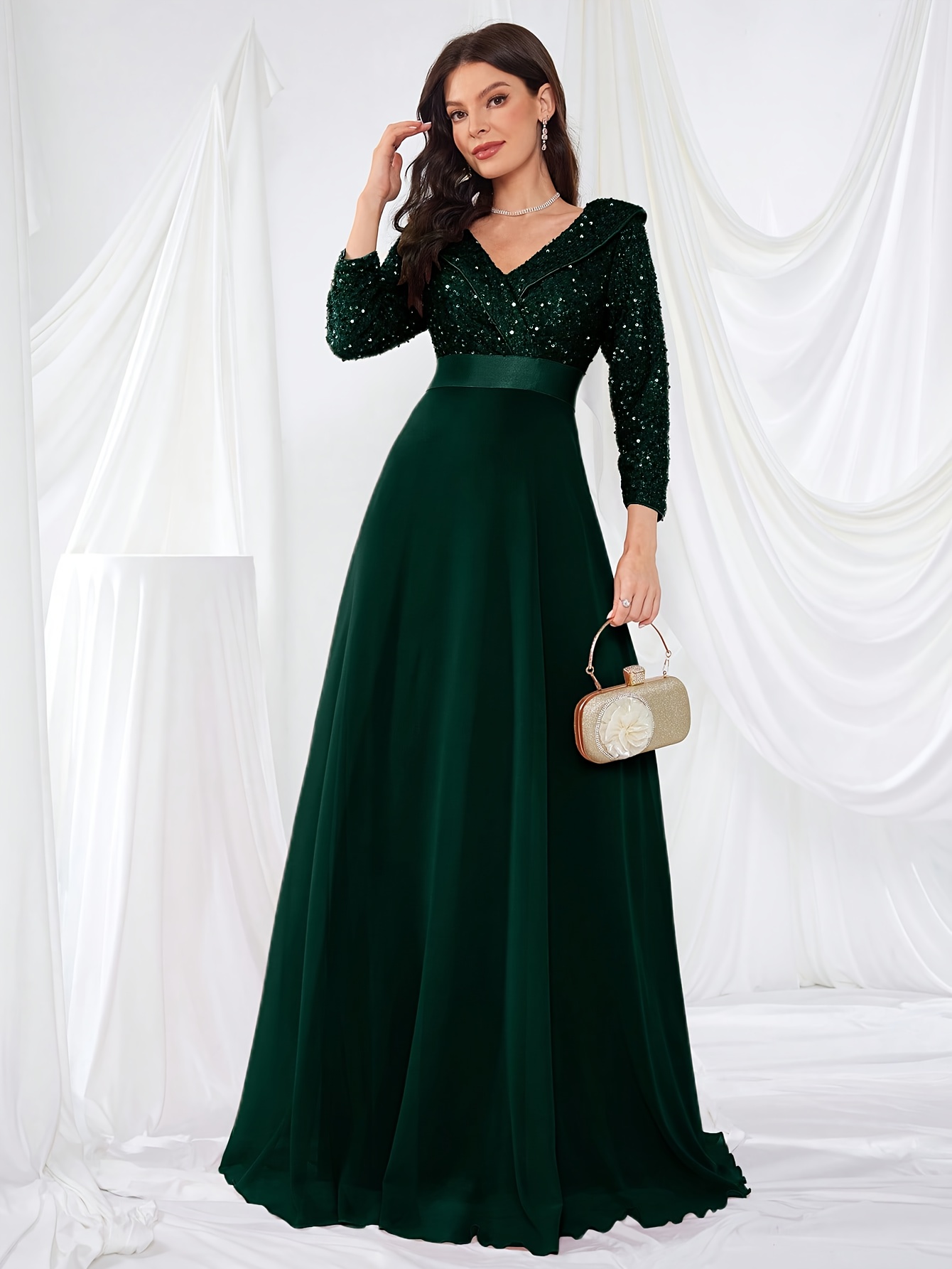 white christmas dresses Elizabeth K GL2340 Prom Dress - Neon Green main image 0