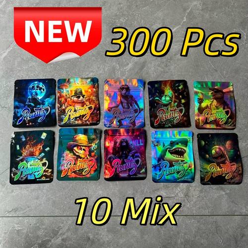 300pcs 3 5g mylar gift bags aluminum foil packaging for eid christmas mothers fathers day halloween thanksgiving easter party birthday holiday new year great gift reusable supplies for event planners
