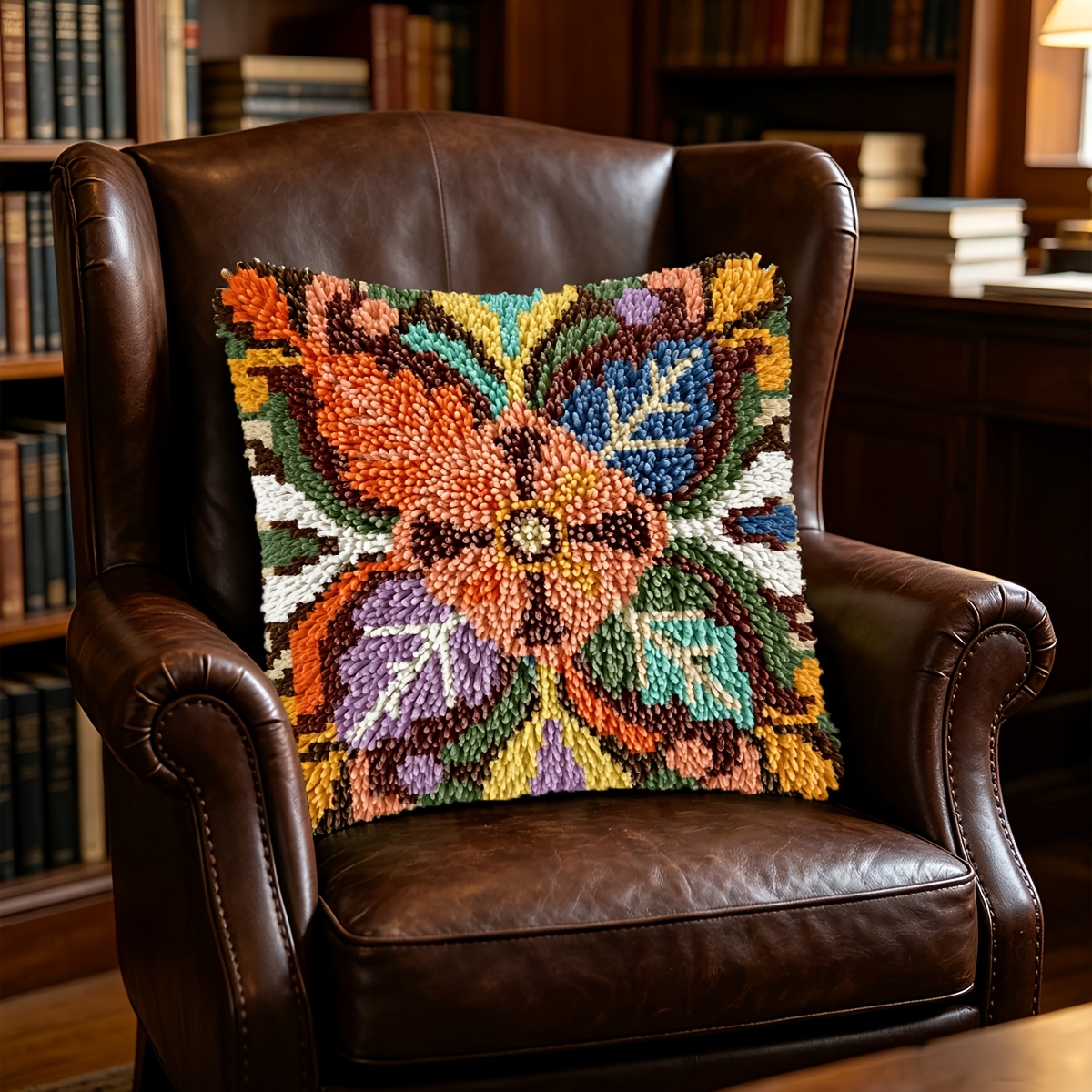 Latch Hook Kit, Simple Flowers Pattern for Beginners