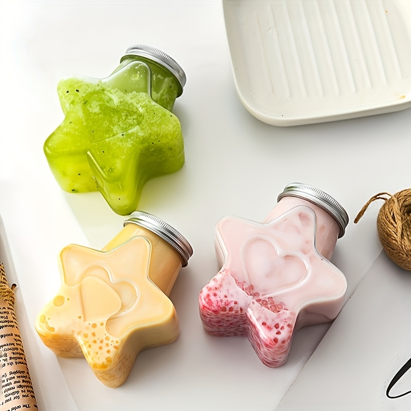10pcs star shaped plastic bottles 300ml fun creative Temu