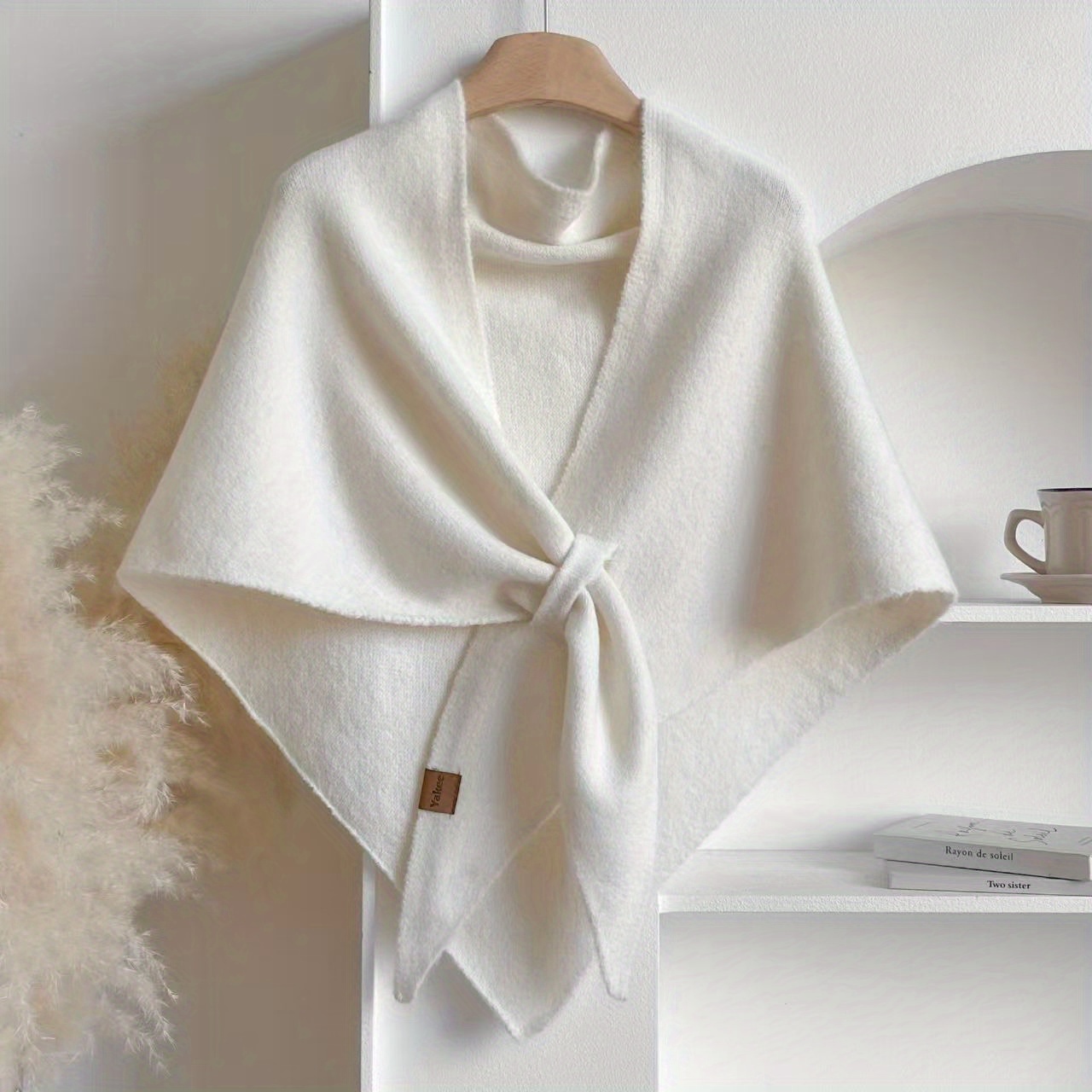 E-shop Westlicher Damen Vielseitiger Dreieckiger Schal Warme Wolle Herbst Winter Neuer Äußerer Schal Deko Schal Vielseitiger Stil