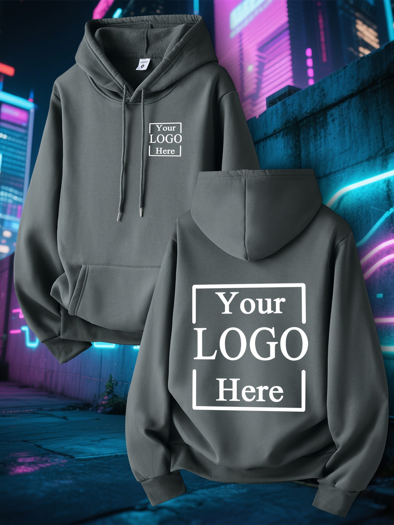 customizable mens hoodie suitable for daily wear and sports   customization and couple customization with pocket knit fabric casual hoodie knit construction
