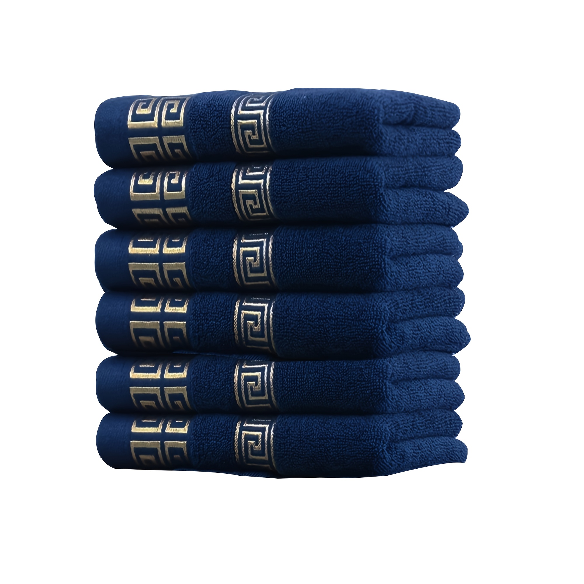 Image of 5pcs/6pcs Luxurious Cotton Hand Towel Set, Hand Towel,, Soft And Durable, Essential For Daily Bathing And Travel, Christmas And Holiday Gifts