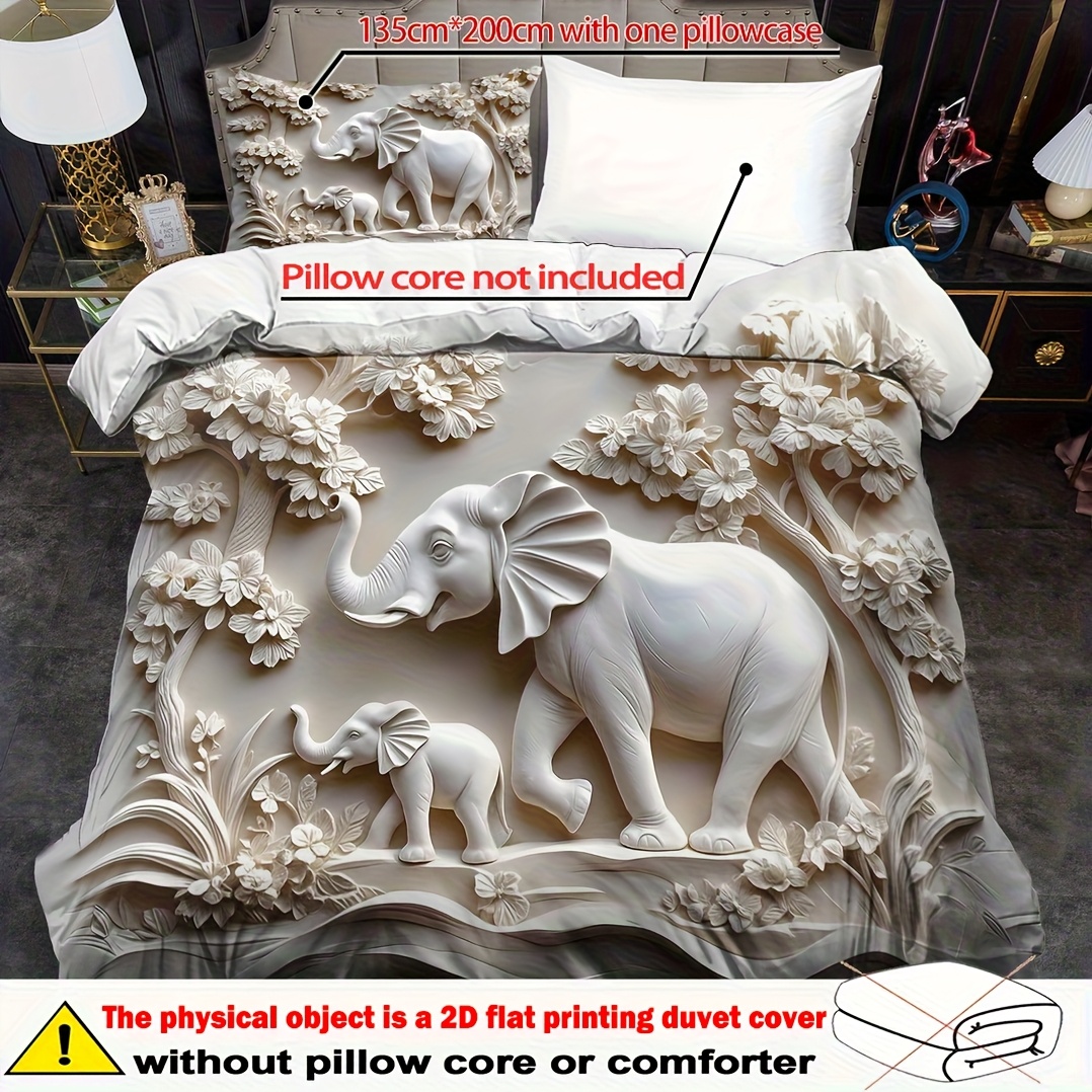Set Of 2 Or 3pcs For Quilt Covers, Featuring A White In 2d, Suitable For King Or Queen Beds. This Bedding Of Machine-washable Polyester And Includes Decorative Elements For Quilts