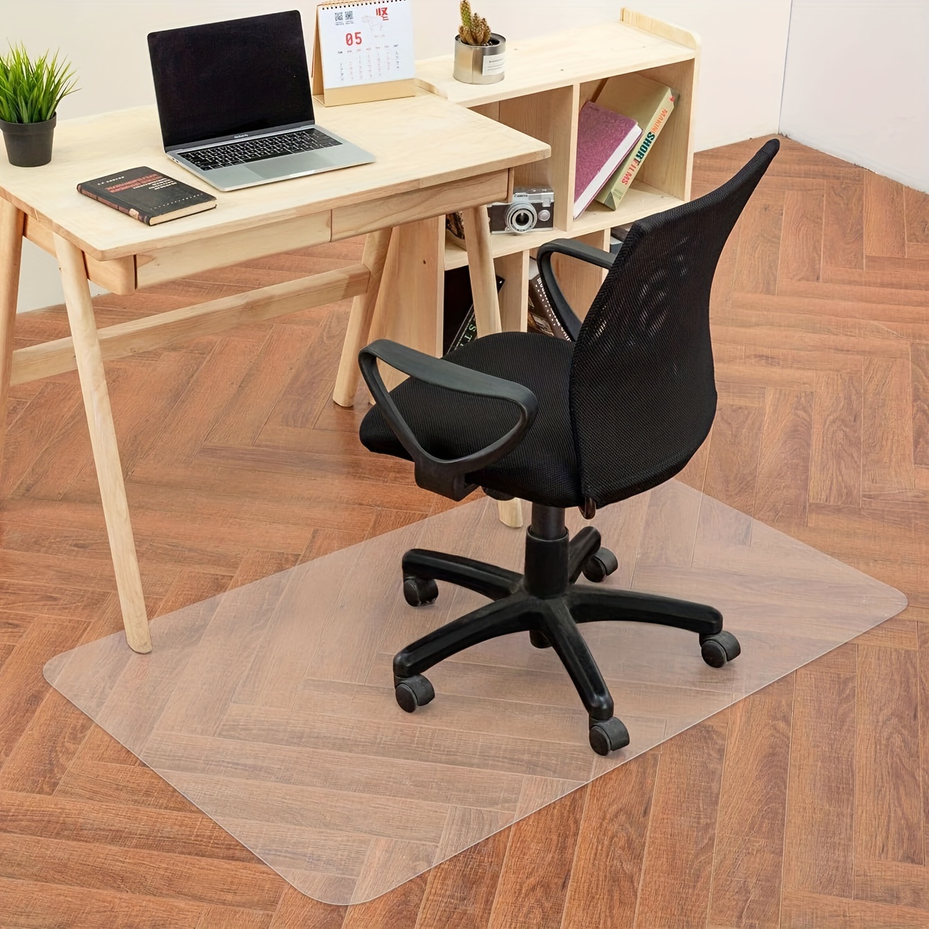 transparent pvc chair mat hardwood floors 76x120cm non slip Temu
