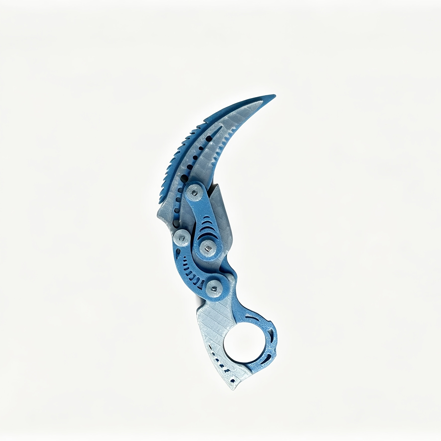 TEMU Ornamento a forma di artiglio meccanico stampato in 3D, un gadget pieghevole antistress, attrezzatura unica da portare quotidianamente. Lama ad