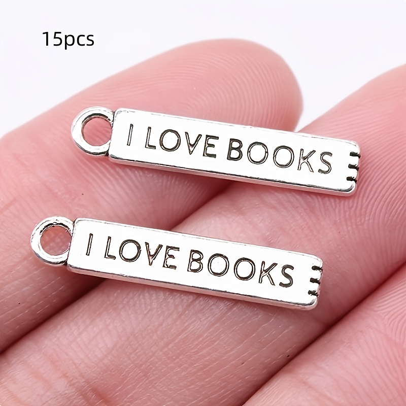 E-shop 15 Stück Alphabet Buchstaben-Anhänger für DIY Schmuckherstellung – Groß- Kleinbuchstaben-Perlen für Halsketten, Armbänder, Ohrringe,