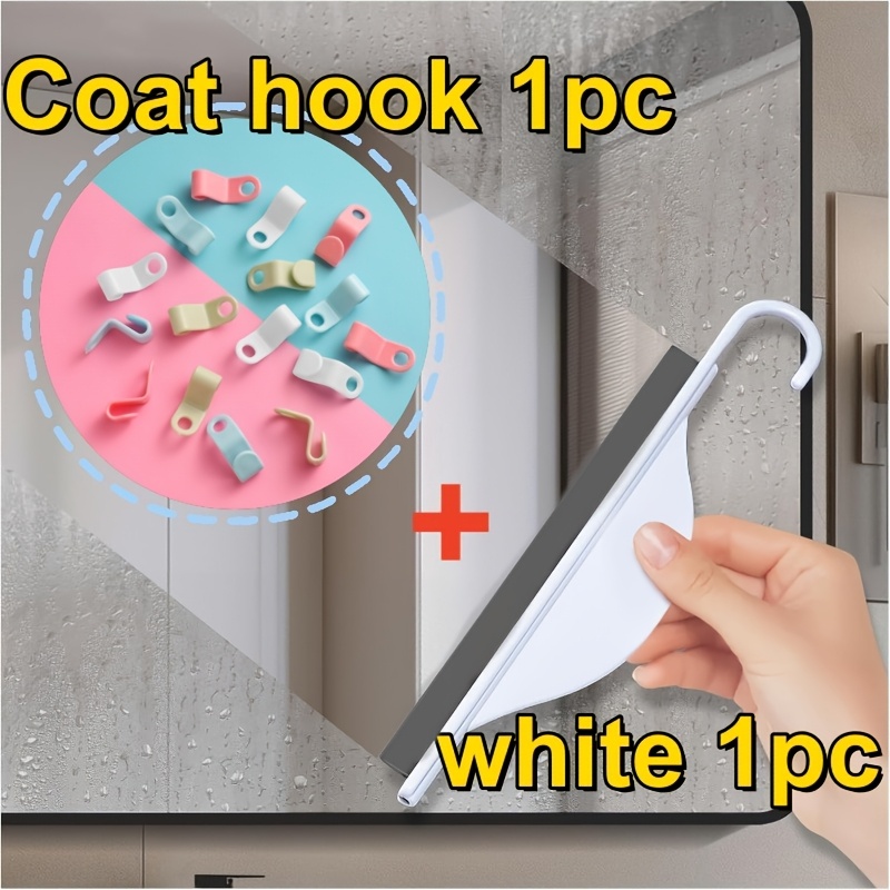 TEMU Window Mini Bathroom Squeegee, Manual Wiper Squeegee, Mini Shower Squeegee Suitable For Glass Doors, Shower Glass Squeegee