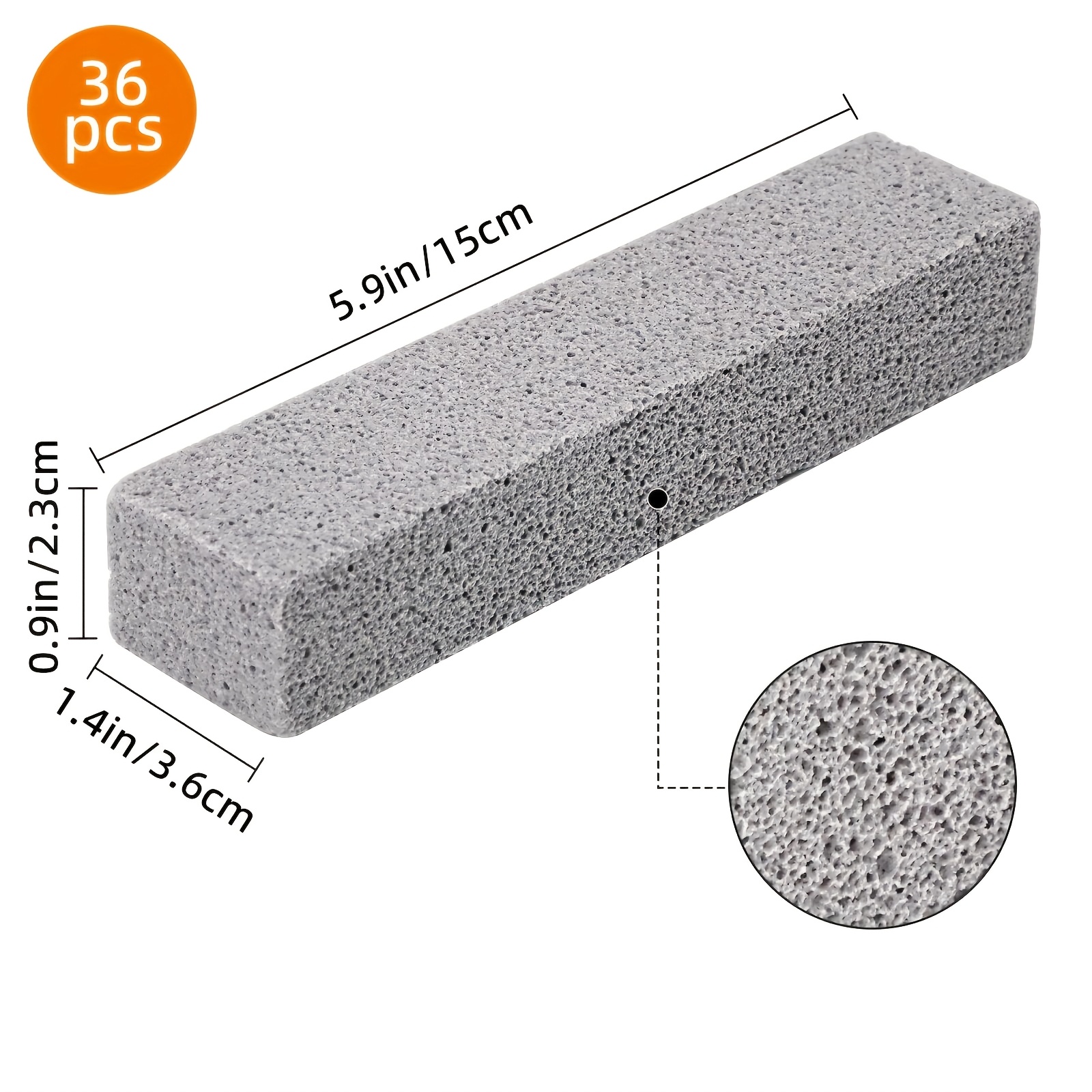 TEMU 36-pack Toilet Cleaning Pads, Heavy Duty Household Scouring Blocks For Bathroom Bathtubs, Kitchen Sinks, Grills, Reusable Scrubbing Additions,