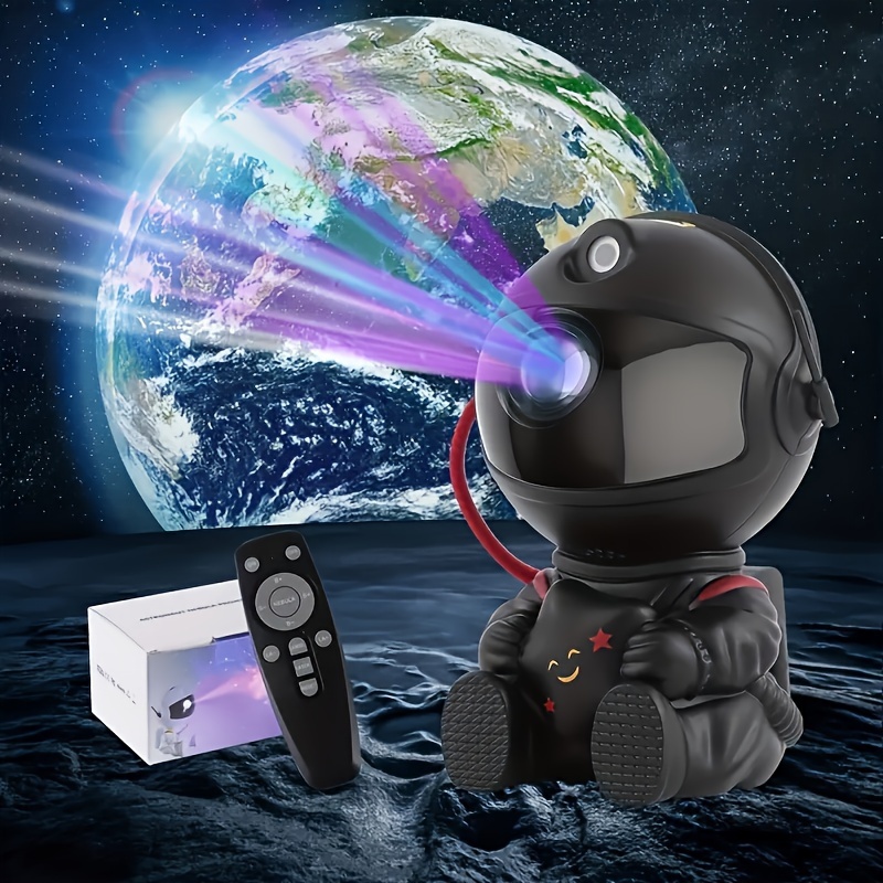 

1pc Astronaut Star Projector Galaxy Night Light, Sky Decor Lamp For Bedroom Christmas, Small & Bright Cute Astronaut Led Lights, Space Nebula Starry Cloud With Remote Control