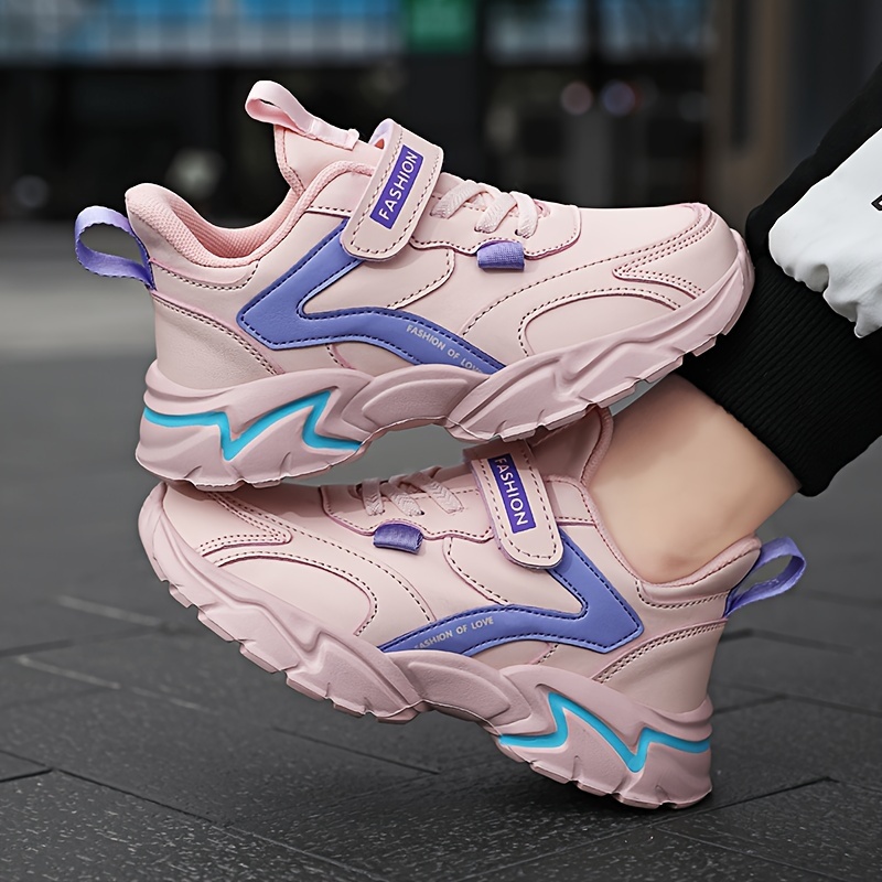 Girls' Boutique Solid Color Comfortable Soft Sole Outdoor Casual Sports Shoes