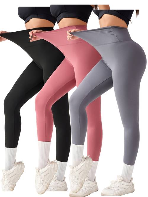 3 pack womens pants high elastic pants pants
