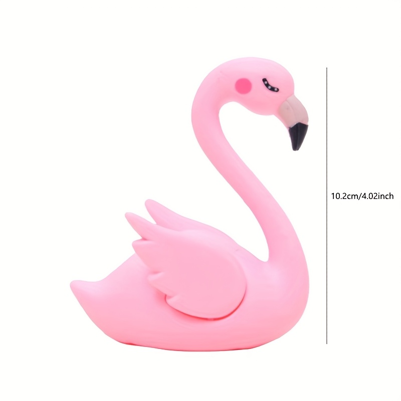 1pc Flamingo Home Decor Small Ornament Creative Animal Bar Cabinet Decoration Plastic Model Ornament For Halloween Thanksgiving Christmas Decorations Collectible Figurines