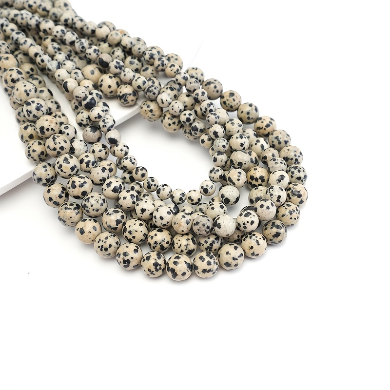TEMU Natural Black Stone Beads For Decoration; Ideal For Making By Men And Women, And As Gifts For Couples, Such As Bracelets And Necklaces