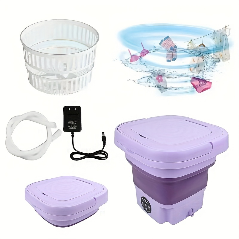 TEMU 9l Portable Mini Washing Machine - 9l High Capacity, Cleaning , Suitable For Underwear, Apartments, Camping, Travel, Rvs And Laundries, Gift, Father's Day Gift, Gift For Mom