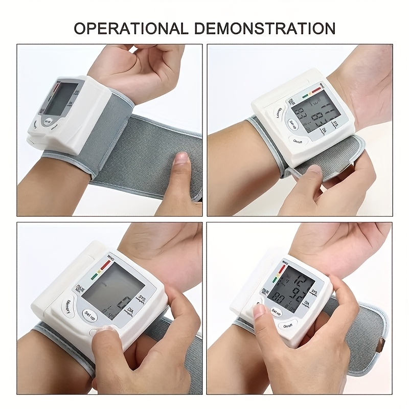   kun automatic digital wrist   adjustable cuff with heart rate monitor who health indicator battery  d batteries not included for home use easy to   portable design Product details 5