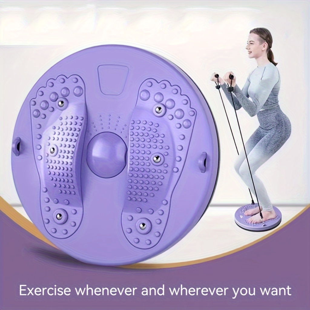 1PC Home Waist Twisting Board with Tension Rope for Effective Abdominal Muscle Building and Fitness Core Strength Training