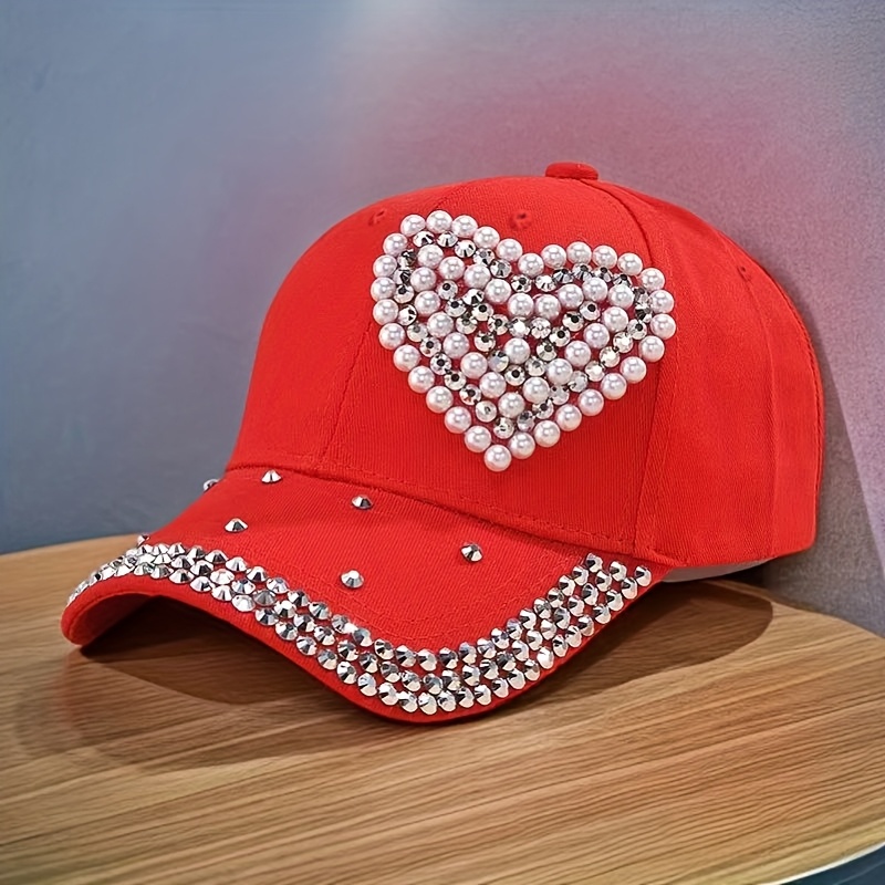 TEMU Love Heart Point- Baseball Cap Women's Spring Summer Autumn Gift Fashion Baseball Cap