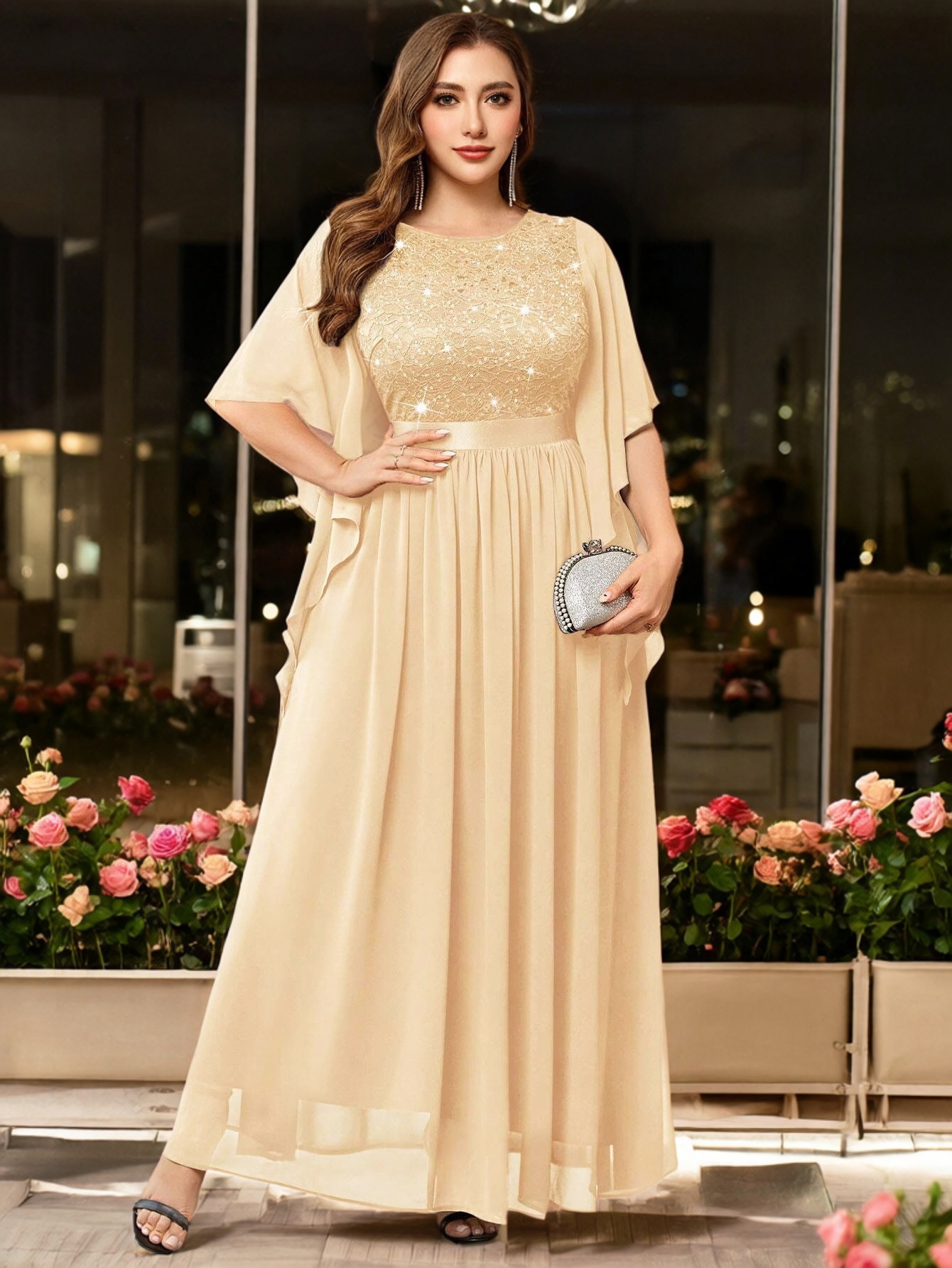 plus size plus size womens banquet evening gown new style - Temu