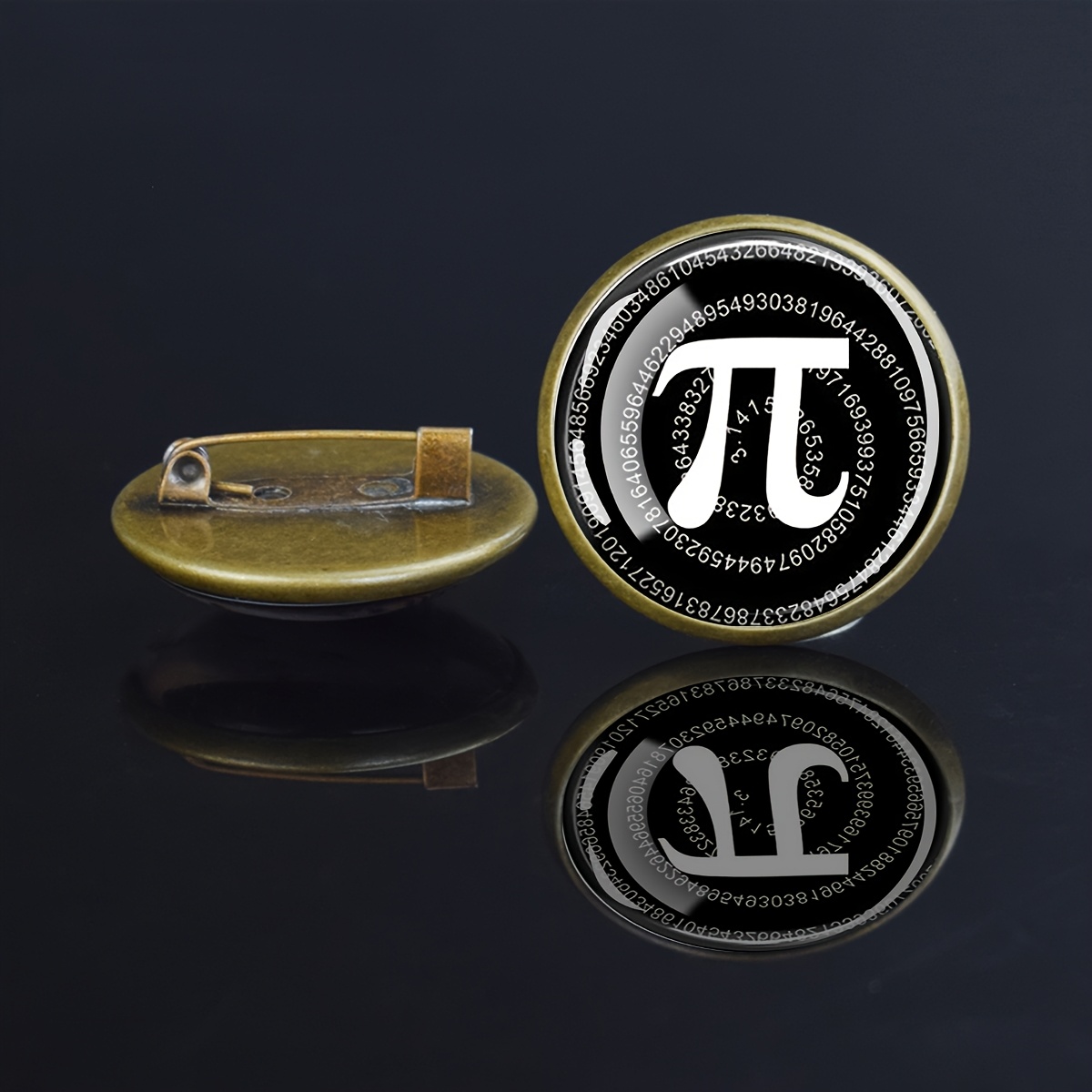 TEMU 1pc Pi Symbol Brooch Pin - Math Constant Greek Letter Pi Pin Suitable For , Science-themed Jewelry Gift For Teachers, Students, Math Lovers,