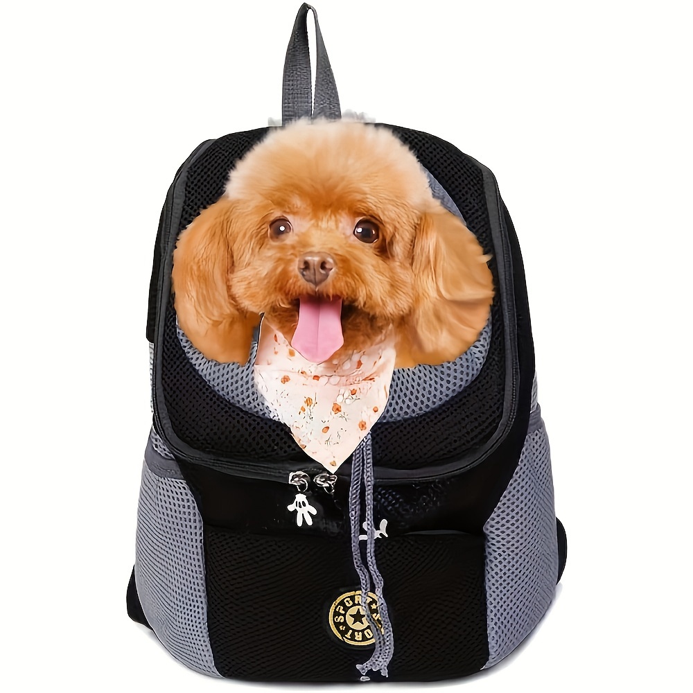 

Reflective & Breathable Dog Carrier Backpack - Safe, Pack With Head-out Design For Small Dogs, Cats, Rabbits - Durable Polyester With Zip Closure