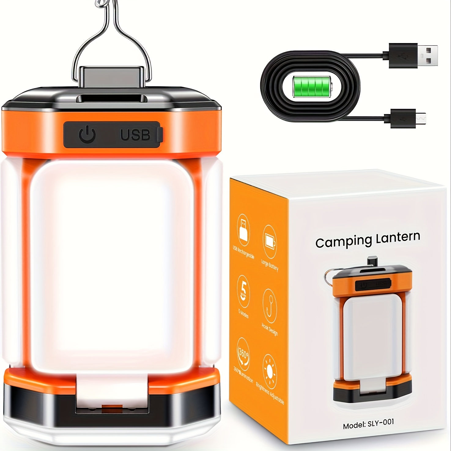 TEMU Camping Light, Led 25h Camping Light Rechargeable