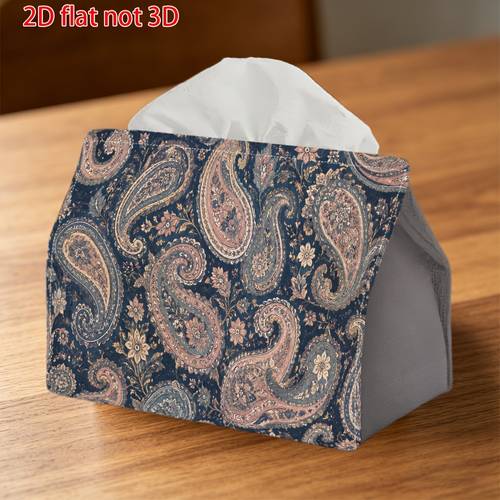 caixa dispensadora de guardanapos 2d, 1 , de paisley, caixa de lenços decorativa, adequada para cozinha, banheiro, carro, uma de presente ideal para casa, estilo moderno, decoração de presente de e páscoa, 2d
