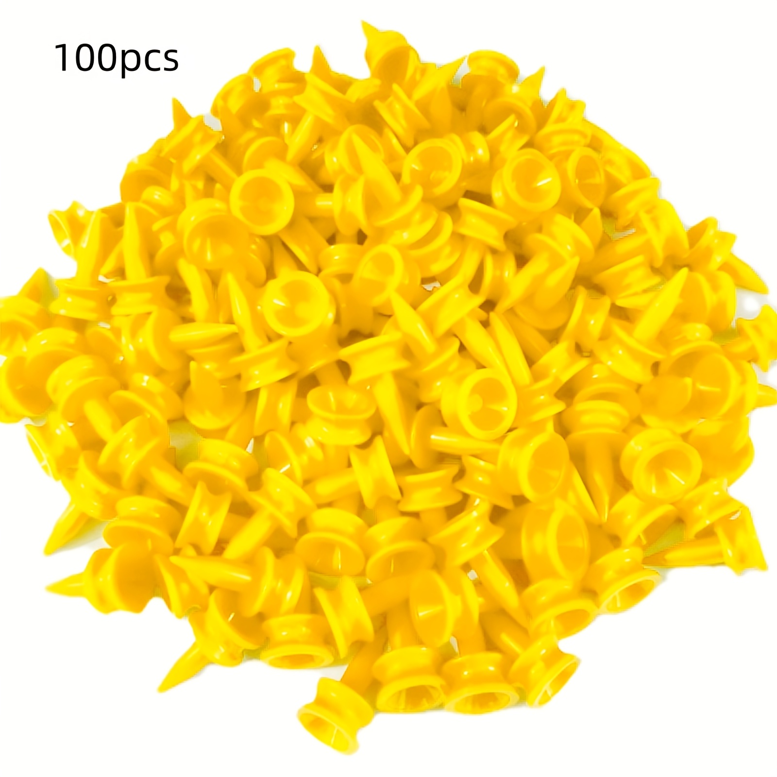TEMU 100pcs Double-layer Premium Golf Tees - Durable And Sturdy, Bright And Visible Design For Practice And Competition, Outdoor Sports Equipment,