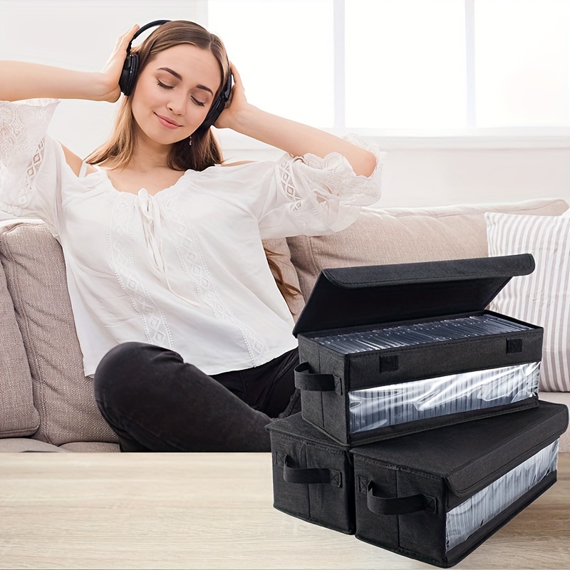 3pcs cd storage box 14 2 x 6 3 x 5 5 inch cd case storage - Temu