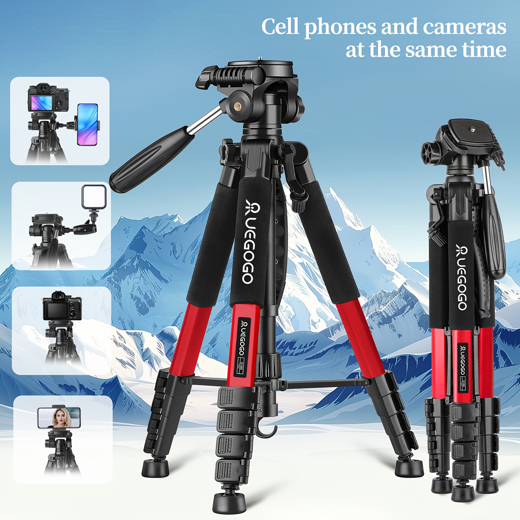 Tripod Streaming Camera Outdoor Portable Aluminum Tripod Camera