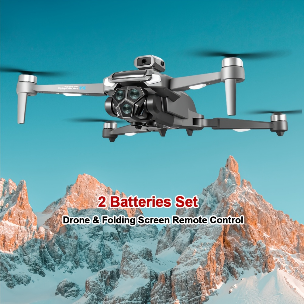 Image of Foldable Drone With Hd Dual & Built-in Screen Remote Control, Brushless Motor Quadcopter Suitable For Beginners, -free Positioning, Trajectory Flight, Real-time Fpv Transmission, /outdoor Drone For