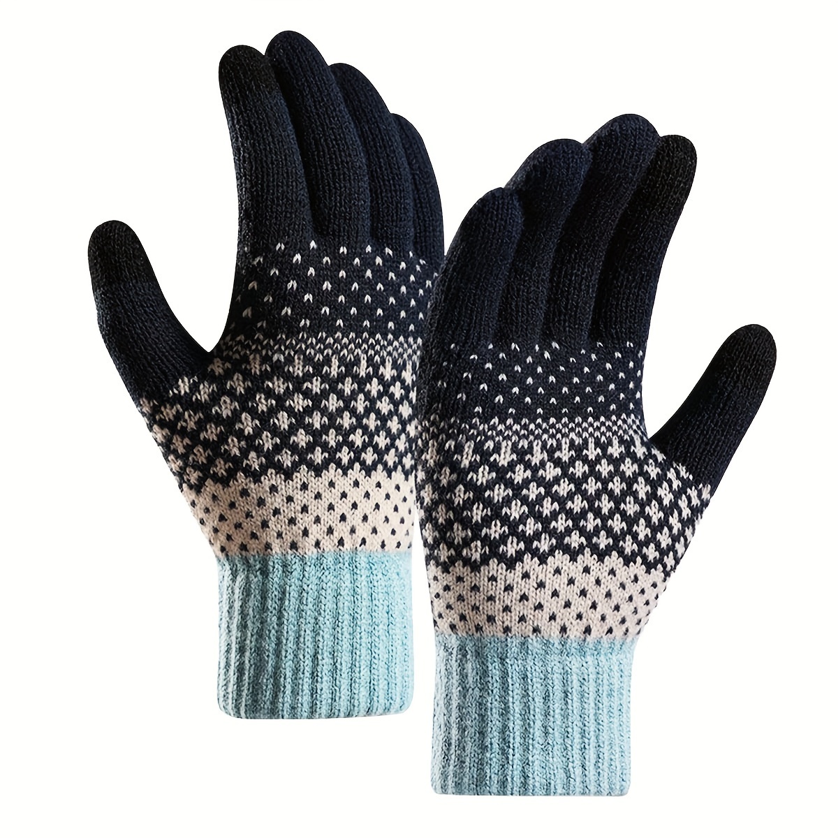 TEMU Guanti invernali da donna per esterni touchscreen, guanti da con ispessita per guida e ciclismo, stile invernale per per freddo, e versatili per