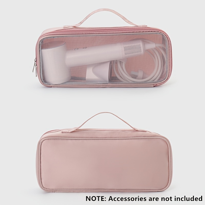 

Portable Nylon Hair Dryer Travel Case, Hypoallergenic, Bag For Toiletries And Makeup Accessories, Toiletry Travel Bag