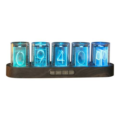 simulated clock with 12 24 hour display and million color rgb led timer a high tech diy gift computer desks and