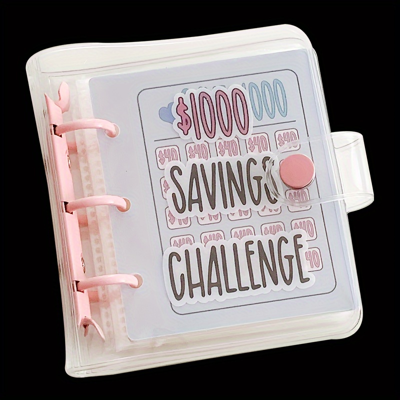 

1pc Pvc Budgeting - $1000 Savings Envelopes & Organizer