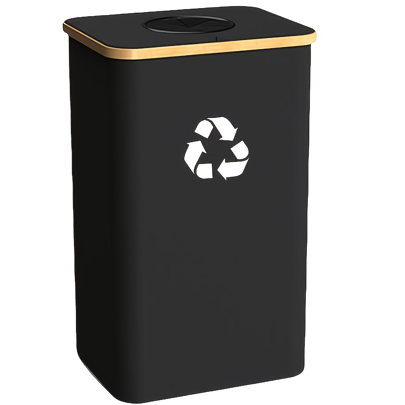 TEMU 26 Gallon 100l Kitchen Storage Bucket With Lid, Removable Reusable Inner Bag - Greatfor Bottles, Cans, Glass And Plastic Waste