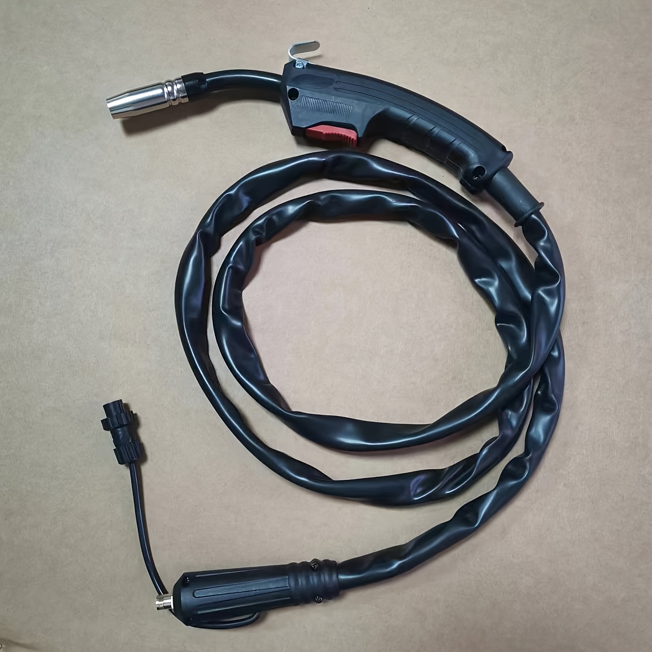 TEMU Mig Airless Secondary Protection Gun 2, 3-meter Handle Mig250 Nbc250 Nbc270 Small Wire Flux Cored Welding Gun 1kg Welding Machine