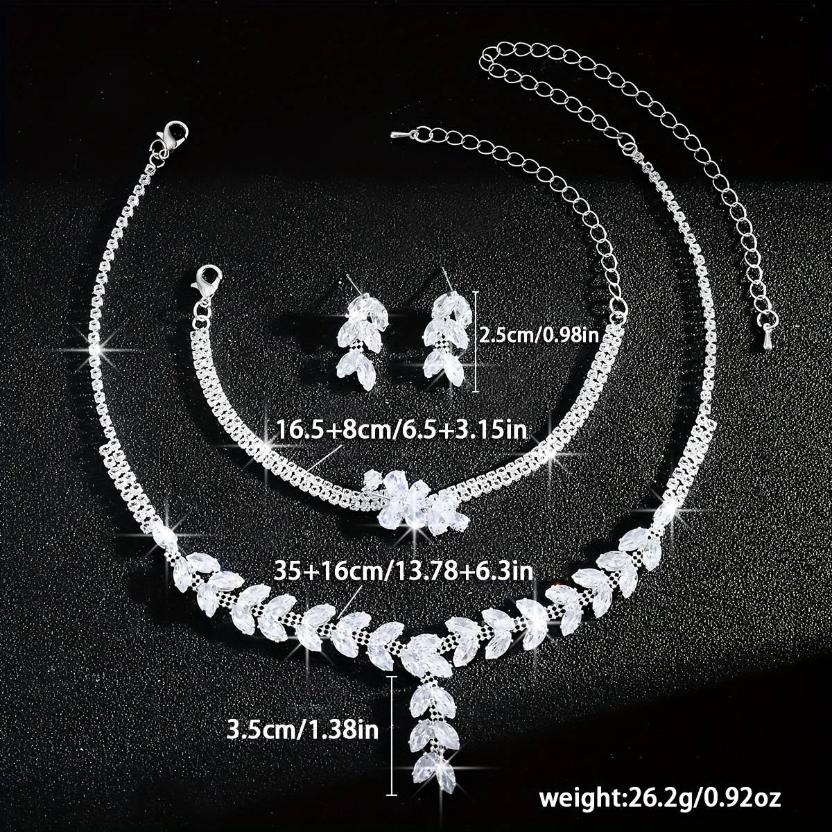Elegant Wheat Ear Jewelry Set for Bride's Wedding