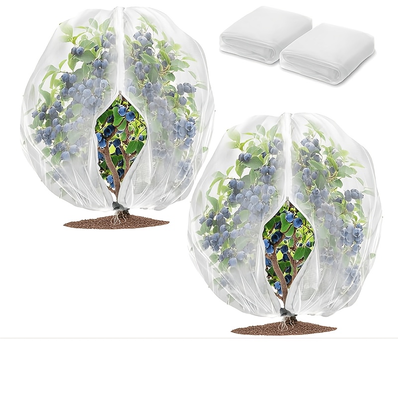 TEMU 2pcs Agricultural Greenhouse Film Anti-insect Cover, Zipper Style, Film Cover Type