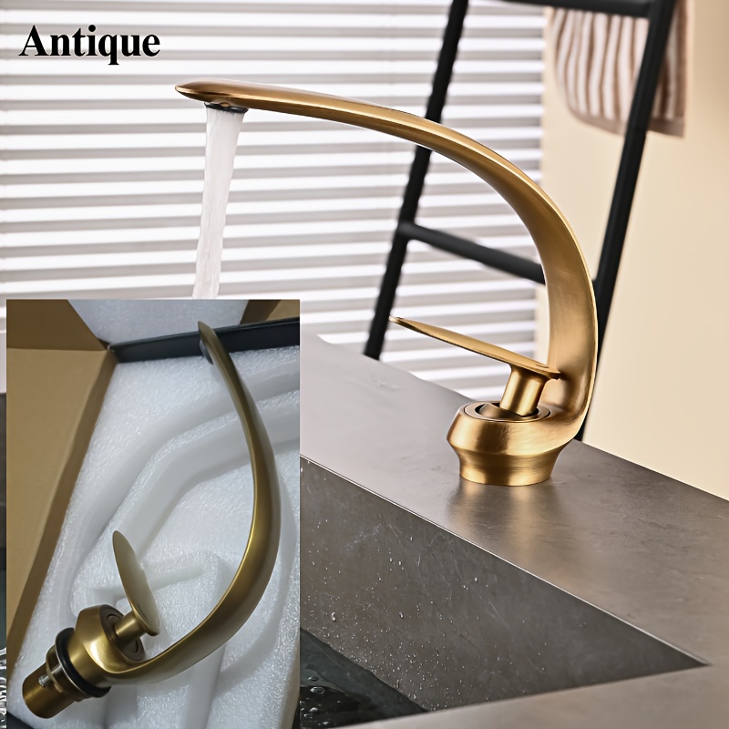 1 szt. Biały kran Kreatywny uchwyt galwaniczny Kuchnia Umywalka do łazienki Kran ciepłej i zimnej wody do basenu i do użytku zawodowego Instrukcja pływania i korzystanie z hotelu